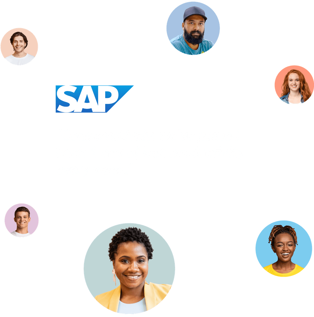 SAP Conservatively, we've gained back 1 day of lost productivity every week.