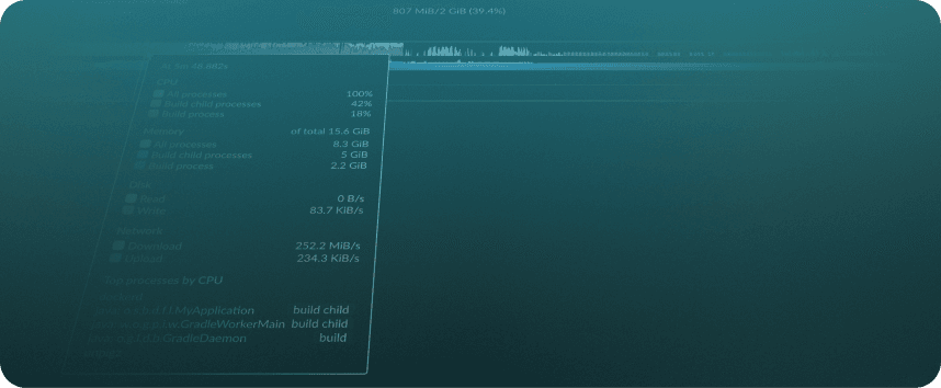 code on a color gradient screen