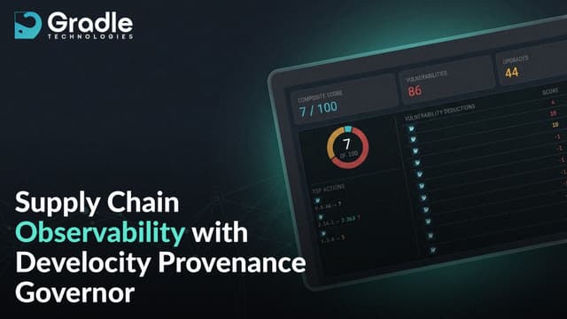Supply Chain Observability with Develocity Provenance Governor