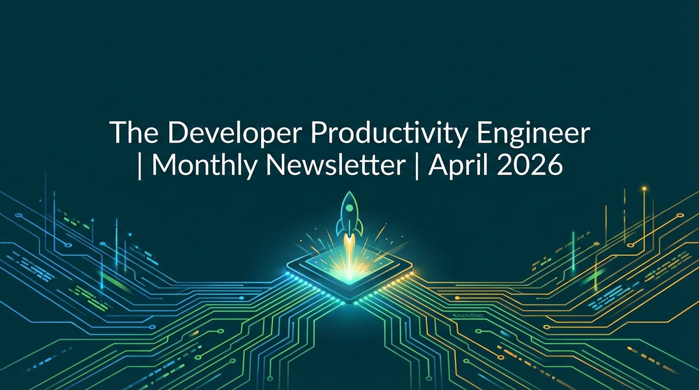 The Developer Productivity Engineer | Monthly Newsletter | April 2026